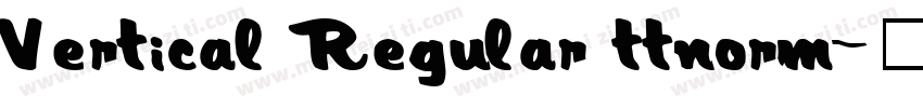 Vertical Regular ttnorm字体转换